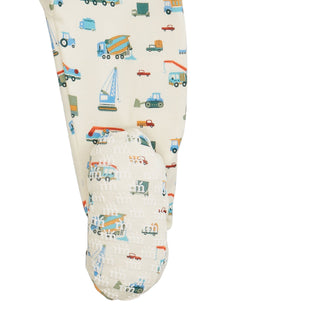 Magnetic Me Dumps Like A Truck Modal Footie
Ironing board cover with truck pattern on a white background