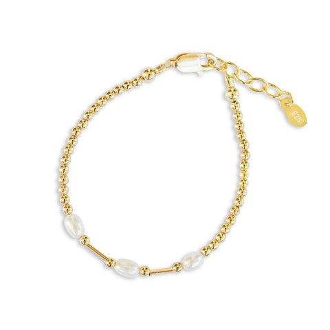 Cherished Moments 14K Gold-Plated Freshwater Pearl Bracelet - Emery