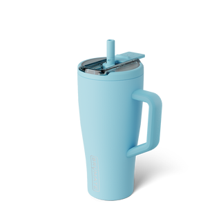 Brumate Era Flip 30oz cup in Glacier with a durable stainless steel design and spill-resistant lid for hot and cold beverages.