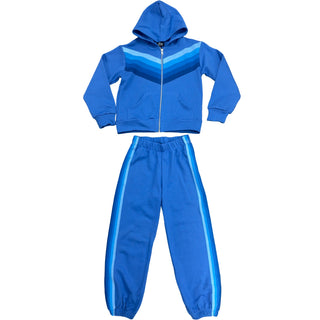 FBZ Blue Tonal Stripe Zip Up French Terry Hoodie
FBZ Blue Tonal Stripe French Terry Jogger