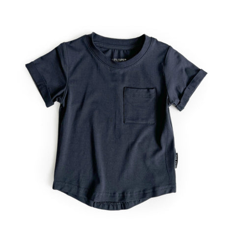 Little Bipsy Bamboo Pocket Tee - Navy, Little Bipsy Collection, Bamboo Tee, cf-size-0-3-months, cf-size-12-18-months, cf-size-18-24-months, cf-size-2-3, cf-size-3-6-months, cf-size-4-5, cf-si