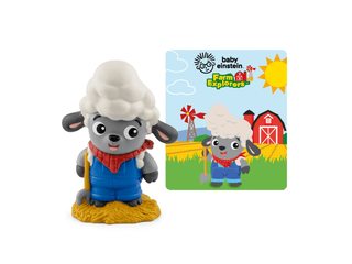 Tonies Character - Baby Einstein: Farm Explorers
Toy figure of a sheep with a book titled 'Baby Einstein Farm Explorers' on a white background