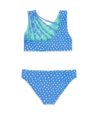 Feather 4 Arrow Aqua Crystal reversible bikini swimwear with feather pattern, featuring a stylish summer sun design.