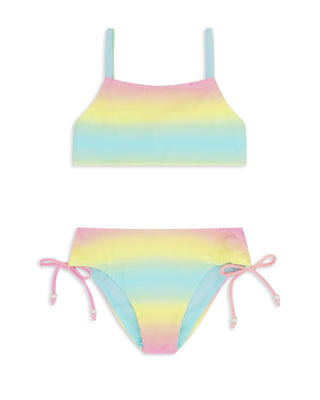 Feather 4 Arrow Strands Bikini - Multi
Rainbow striped bikini set on a white background