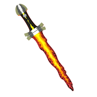 Liontouch Sword - Fantasy Flame
Dagger with fiery blade on a transparent background