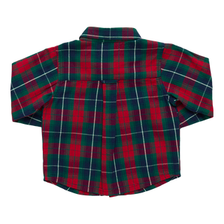 Blue Rooster Boys Jack Shirt - Red Tartan
Red and green plaid shirt on a white background