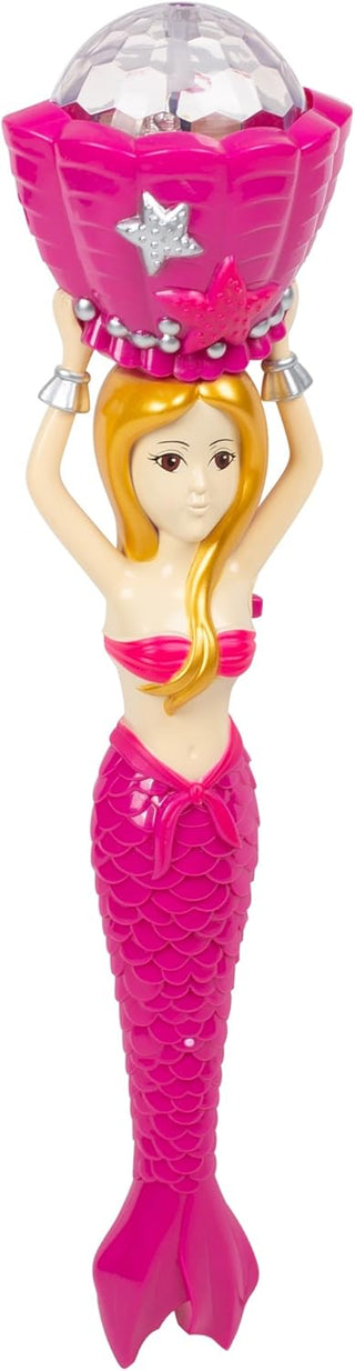 Fuchsia Master Toys Light Up Mermaid Wand
Pink mermaid figurine with a star on her head, set against a white background