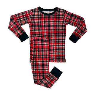 In My Jammers, In My Jammers x Bre Sheppard Home For The Holidays Plaid L/S 2pc PJ Set - Basically Bows & Bowties