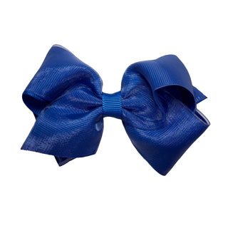 Wee Ones, Extra Small Overlay Grosgrain Bow on Clippie - Basically Bows & Bowties
