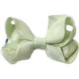 Wee Ones, Tiny Overlay Grosgrain Bow on Clippie - Basically Bows & Bowties