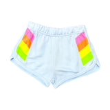 FBZ Neon Side Stripe Blue Shorts