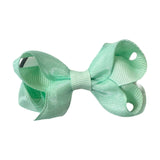 Wee Ones, Tiny Overlay Grosgrain Bow on Clippie - Basically Bows & Bowties