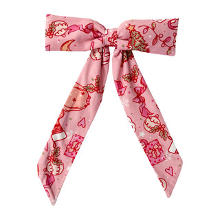 In My Jammers x Bre Sheppard Christmas Doodle Dreams Bow - Pink