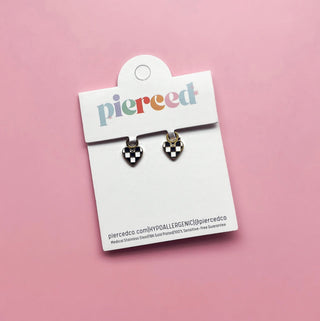 Pierced Girly Things Charms Checkered Heart