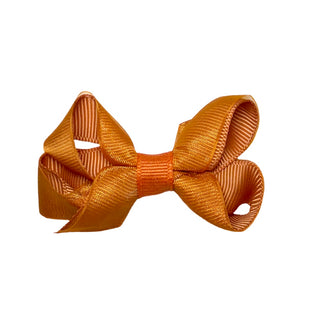 Wee Ones, Tiny Overlay Grosgrain Bow on Clippie - Basically Bows & Bowties