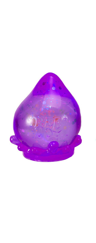 Schylling NeeDoh Galactic Glow Dream Drop toy in vibrant colors, soft and squeezable, featuring a glowing galaxy design.