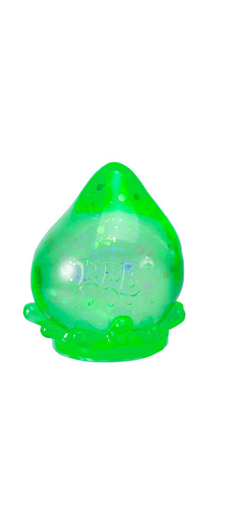 Schylling NeeDoh Galactic Glow Dream Drop toy with glowing, colorful, stretchy dough and space-themed design.
