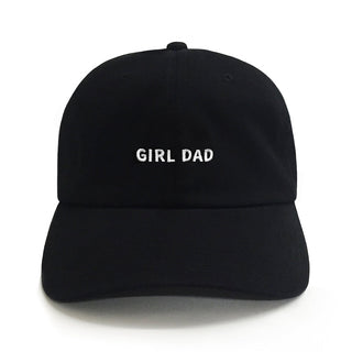 Dad Brand Girl Dad Hat, casual unisex hat with embroidered "Girl Dad" design on front, perfect for moms and dads.