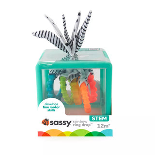 Sassy Baby Sassy Toys Rainbow Ring Drop Stacking Toy