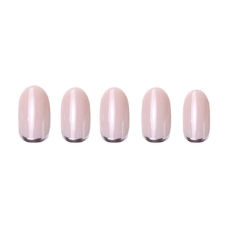 Glamnetic Press-On Nails Short Round - Silver Belle
Set of five pink nail polish samples on a white background
