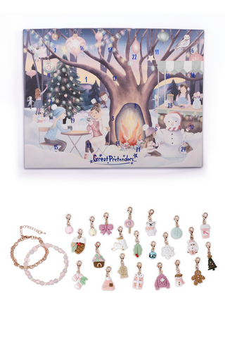 Great Pretenders Build a Bracelet Advent Calendar Set - Cozy Christmas
Advent calendar with Christmas scene and small charms displayed below