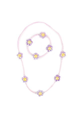 Great Pretenders Crazy for Daisies Necklace & Bracelet Set
Necklace with floral designs on a white background