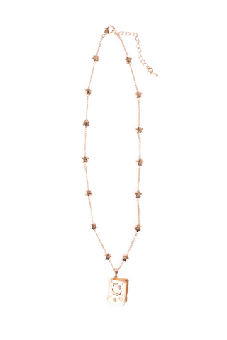 Great Pretenders It Must Be in the Stars Locket
Rose gold necklace with a pendant on a white background