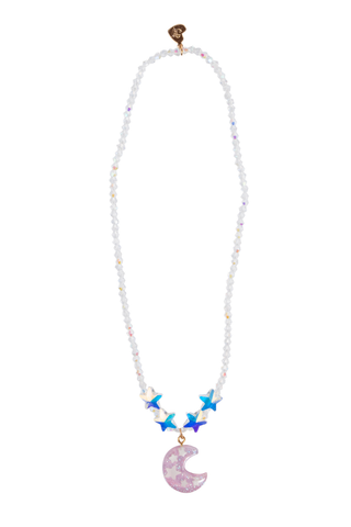 Great Pretenders Moonlight Necklace
Necklace with star and moon charms on a white background