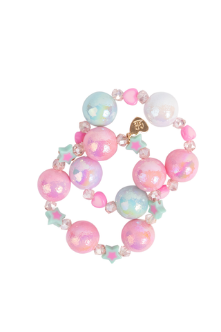 Great Pretenders Stars and Hearts Bobble Bracelet Set
Multicolored beaded bracelet with star-shaped charms on a white background