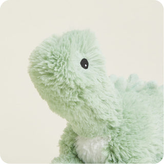 Green Long Neck Dinosaur Warmies
Green plush toy on a beige background