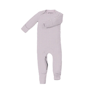 Gunamuna Convertible Pajama - Slumber
Baby onesie with gingham pattern on a white background