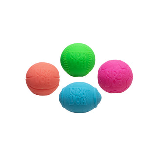 Schylling NeeDoh Teenie Hot Shot 4-pack of colorful squishy toys for stress relief and sensory play.