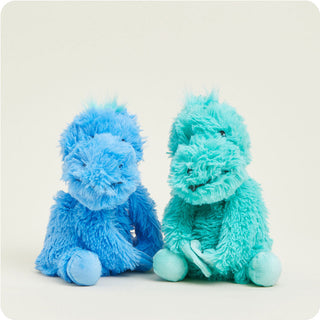 Warmies Dinosaur Hugs
Two fluffy blue and green plush toys sitting side by side on a light gray background.