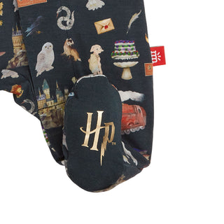 Magnetic Me Harry Potter First Year Footie
Pair of Harry Potter-themed socks with illustrations and the HP logo on a white background