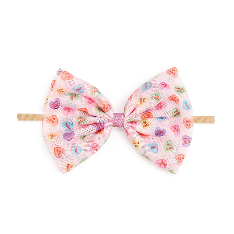 Sweet Wink, Sweet Wink Candy Hearts Valentine's Day Tulle Baby Headband - Basically Bows & Bowties