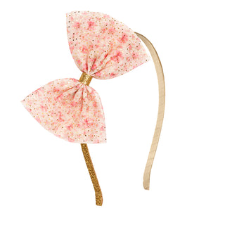 Sweet Wink Ditsy Floral Tulle Bow Headband
