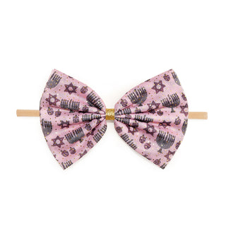 Sweet Wink Hanukkah Tulle Bow Baby Headband