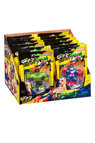 Heroes of Goo Jit Zu™ Minis Marvel®
Marvel superhero action figures in packaging on a white background
