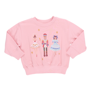 Pink Chicken Girls Organic Sweatshirt - Nutcracker
