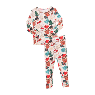Pink Chicken Kids Bamboo PJ Set - Frosted Cookies