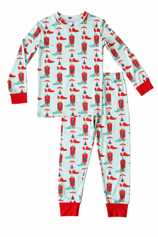 Hollis Baker Loungewear Set - Holiday Boots Pink