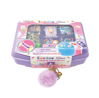 Hot Focus Sundae Slime - Sweet
Sundae Slime 6-pack kit packaging with dimensions on a white background