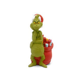 Tonies Character: Dr. Seuss: How The Grinch Stole Christmas!
Green character with red bucket and candy on a white background