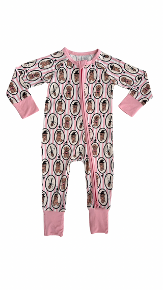 In My Jammers, In My Jammers Howl-O-Ween Pups Zipper Romper - Basically Bows & Bowties