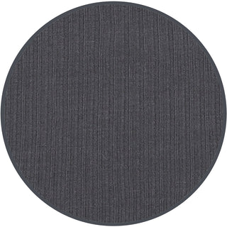 Lou Lou and Company - Hudson
A circular area rug with a dark gray vertical ribbed texture, shown against a plain white background.