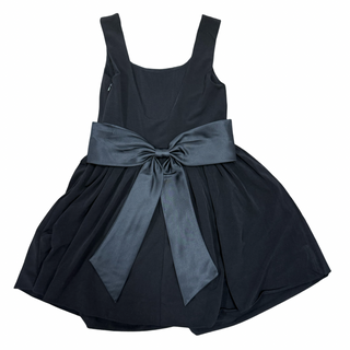 KatieJNYC, KatieJ NYC Tween Amelie Satin Bow Back Dress - Black - Basically Bows & Bowties