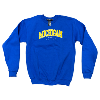 Prince Peter Collection, Prince Peter Michigan Sweatshirt - Royal Blue - Basically Bows & Bowties