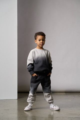 Little Bipsy Collection, Little Bipsy Ombre Elevated Sweatpant - Black - Basically Bows & Bowties