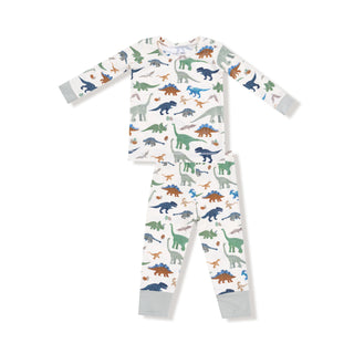 Angel Dear, Angel Dear Long Sleeve Loungewear Set - Washy Dinos - Basically Bows & Bowties