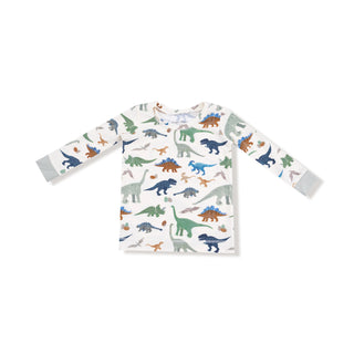 Angel Dear, Angel Dear Long Sleeve Loungewear Set - Washy Dinos - Basically Bows & Bowties